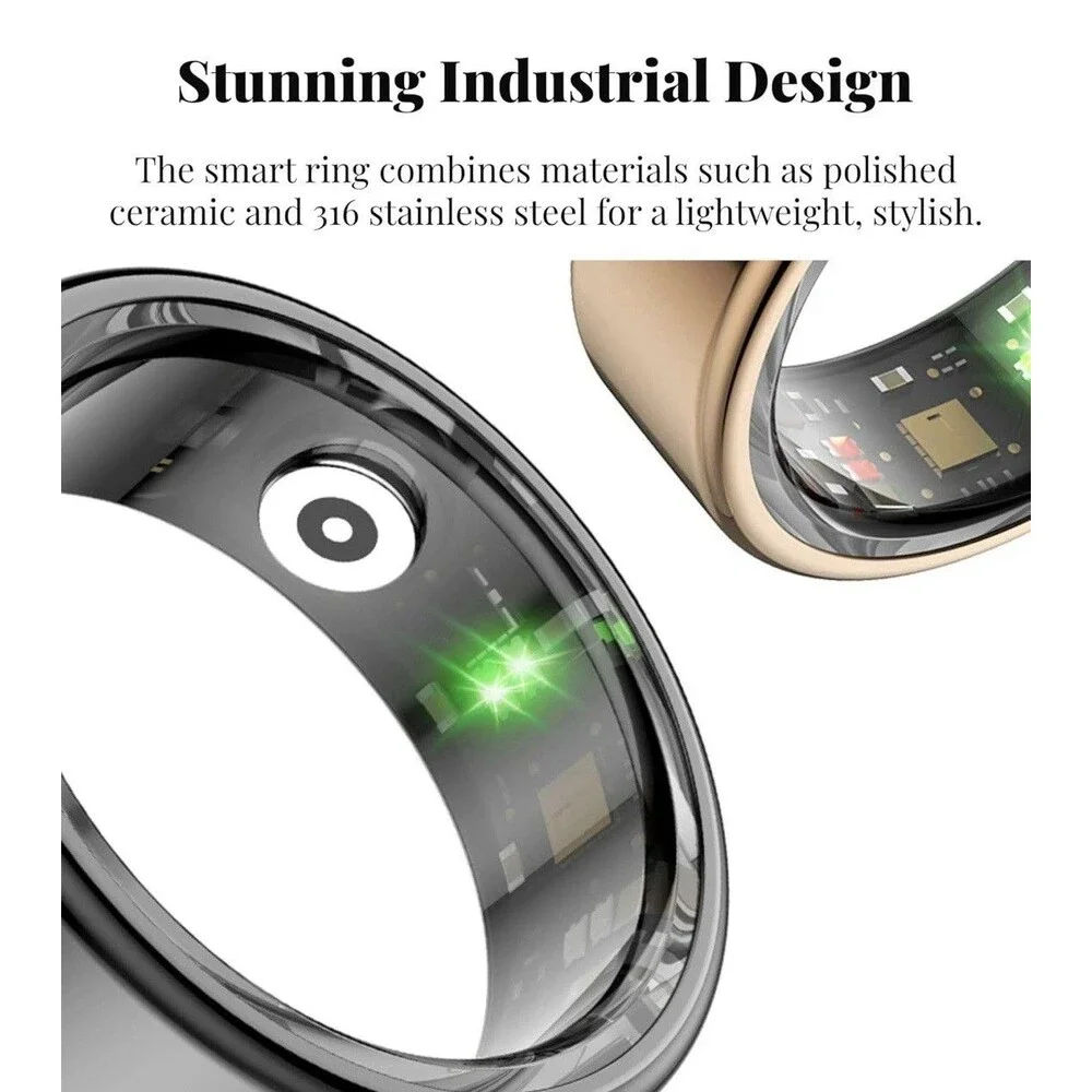 Smart Ring with Heart Rate, Blood Oxygen Monitoring–Multi-Sport Mode B10